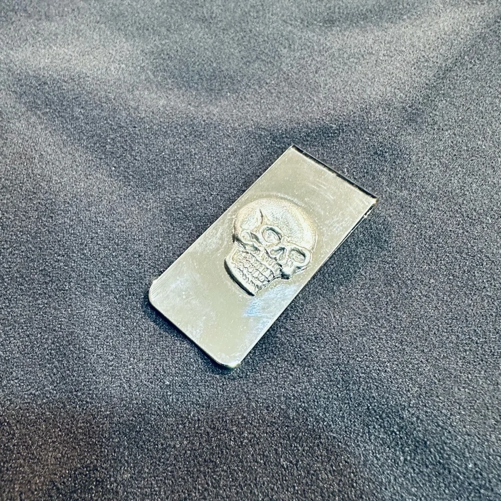 Silver Skull Money Clip
